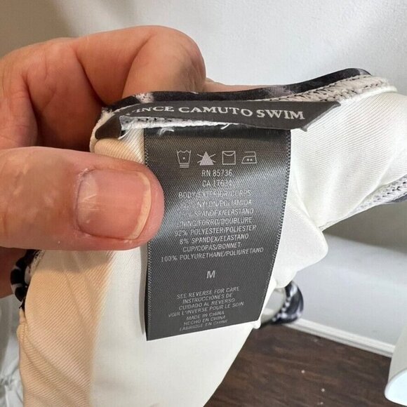 VInce Camuto Tie Dye Size Lace Up Bikini Top Size M - Picture 6 of 7